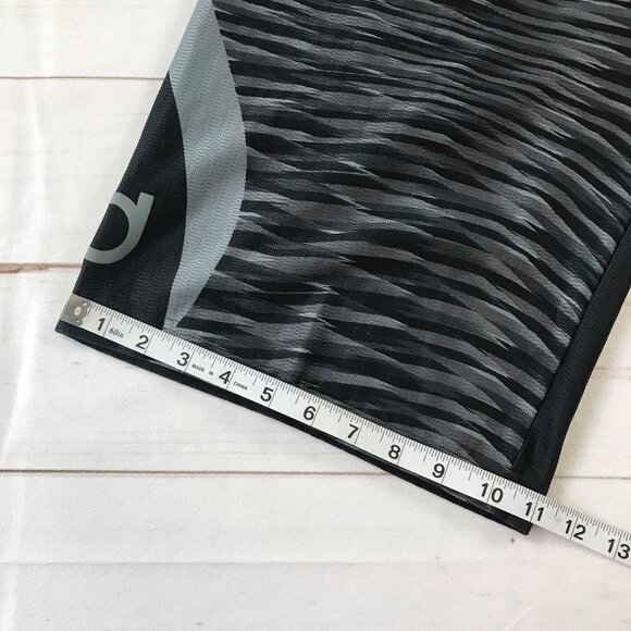 Nike Dri Fit Men Small Black Gray Space Dye Active Training Shorts - Picture 11 of 14